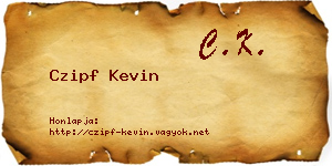Czipf Kevin névjegykártya